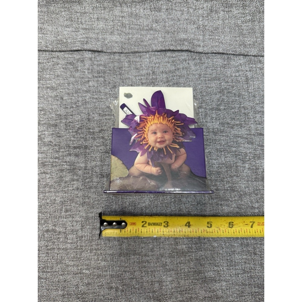New Vintage Anne Geddes Note Pad Stationary Baby Purple Flower